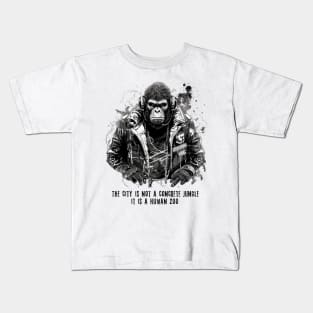 Cyberpunk gorilla Kids T-Shirt